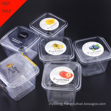 Pet Clear Plastic Compartment Take Away Salad Food Container Tray 7